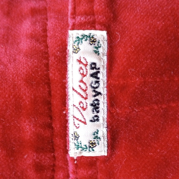 Y2K Baby Gap Velvet Overalls - Picture 3 of 3